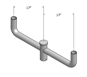 2-post top bullhorn bracket