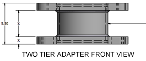 Two-Tier Adapter Plate Front